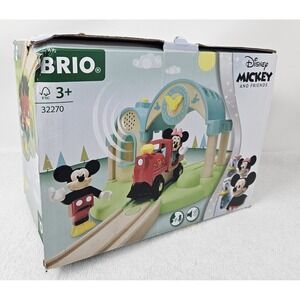 BRIO Disney Mickey Mouse Record & Play Train Station, 4 Pieces, #32270, EUC! C